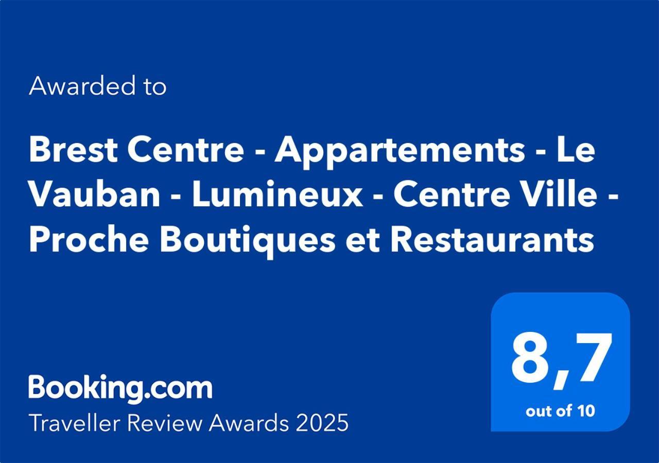 Brest Centre - Appartements - Le Vauban - Lumineux - Centre Ville - Proche Boutiques Et Restaurants Dış mekan fotoğraf